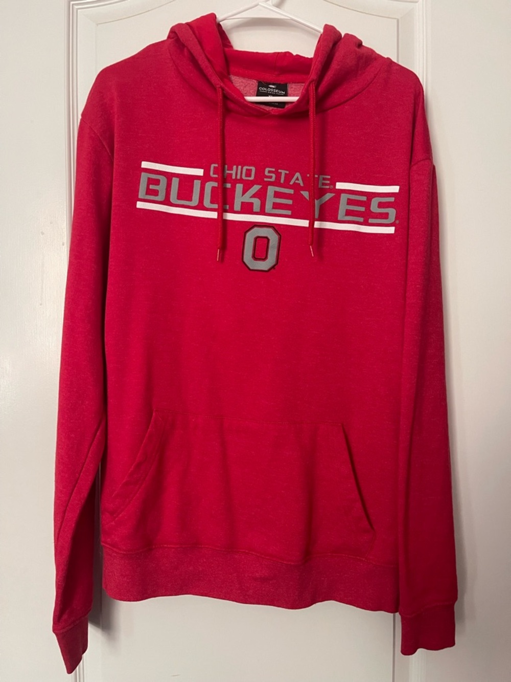 Colosseum Men’s Red Ohio State Buckeyes Hoodie Size XL
